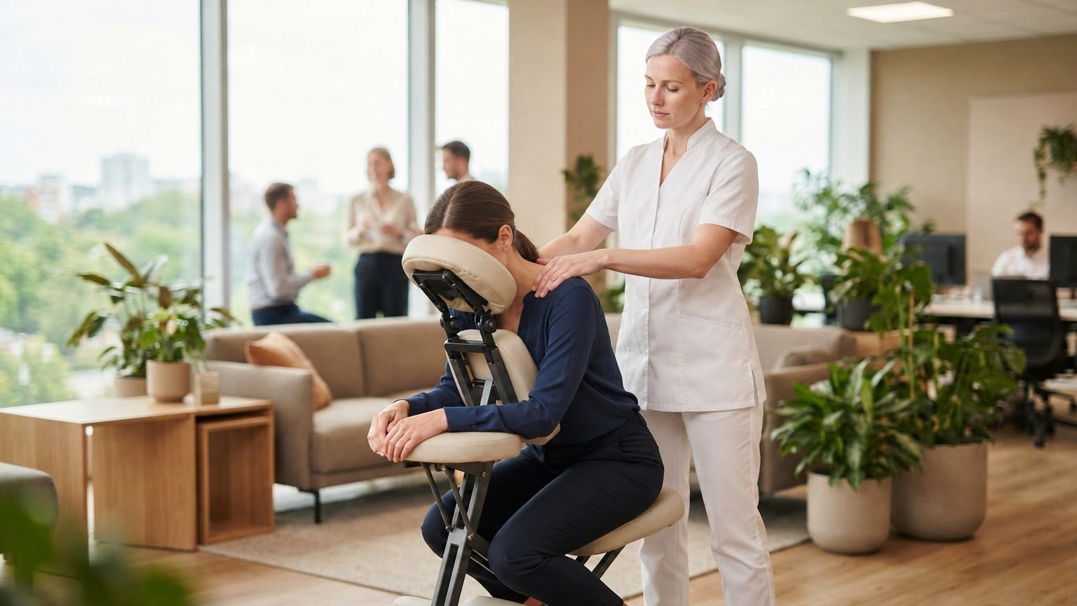 Quick Massage no ambiente corporativo